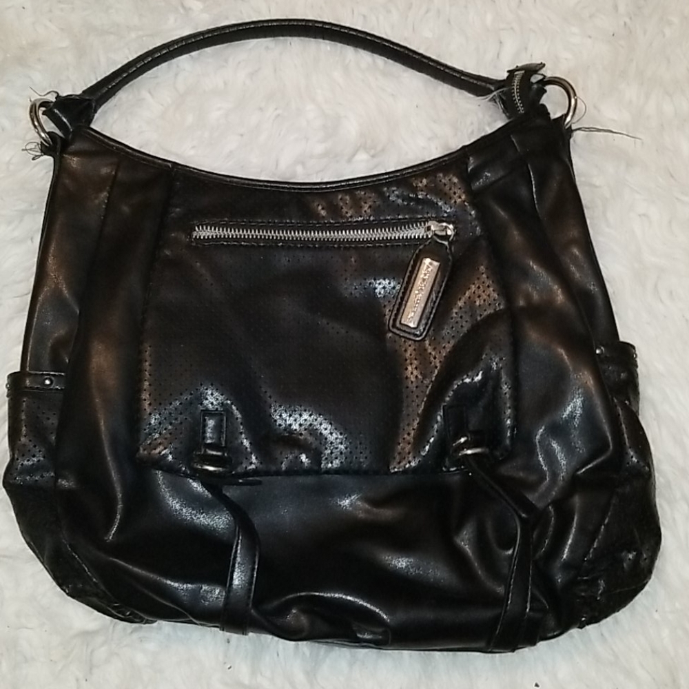 White | Black bag